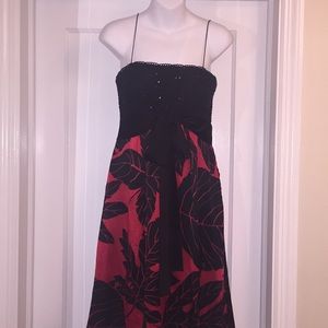 Kay Unger New York sequin top, silk dress